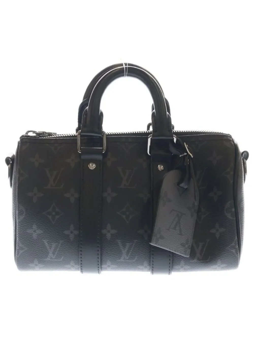Louis Vuitton Monogram Eclipse Keepall Bandouliere 25 2-Way Shoulder Bag Black